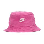 Speels Roze Katoenen Bucket Hoed Nike , Pink , Heren