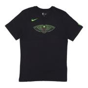 New Orleans Pelicans Logo Tee Nike , Black , Heren