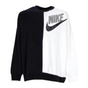 Sporty Crew Neck Sweatshirt Oversized Dance Nike , Black , Dames