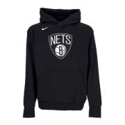 Brooklyn Nets Fleece Hoodie Zwart Nike , Black , Heren