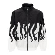 Mesh Track Jacket Wit/Zwart Octopus , Black , Heren