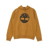 Kern Logo Hoodie Zwart Tarwe Timberland , Brown , Heren