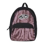 Fudge/Zwart Rugzak met Patch Logo Vans , Pink , Heren