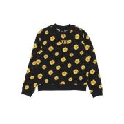 Bloemen Crewneck Sweatshirt Vans , Black , Dames