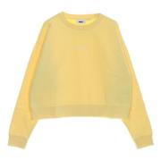 Karakter Cropped Crewneck Sweatshirt Obey , Yellow , Dames