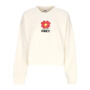 Amelia Crew Fleece Sweatshirt Obey , Beige , Dames