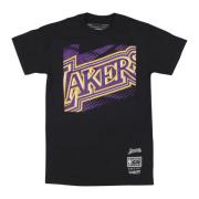 NBA Big Face Tee Loslak Zwart Mitchell & Ness , Black , Heren