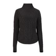 Twisted Wool Turtleneck Sweater in Grijs Nina Ricci , Gray , Dames