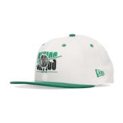 Boston Celtics Platte Klep Pet Wit New Era , White , Unisex