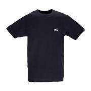 Klassiek Zwart T-shirt Korte Mouw Obey , Black , Heren