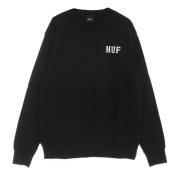 Klassieke Crew Neck Sweatshirt Zwart HUF , Black , Heren