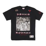 Vintage NBA Rodman Tee Zwart Mitchell & Ness , Black , Heren