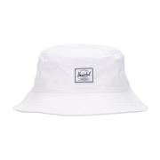 Witte Katoenen Bucket Hat met Ventilatie Herschel , White , Heren