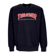 Zwart/Rood Crewneck Sweatshirt Thrasher , Black , Heren