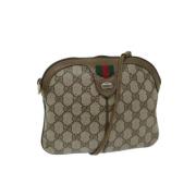 Pre-owned Canvas gucci-bags Gucci Vintage , Beige , Dames