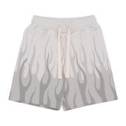 Flames Printed Shorts Lunar Rock Vision OF Super , Gray , Heren