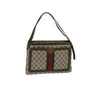 Pre-owned Canvas gucci-bags Gucci Vintage , Beige , Dames