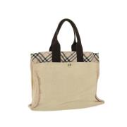 Pre-owned Canvas totes Burberry Vintage , Beige , Dames