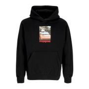 Zwarte Hoodie met Kangoeroezak Propaganda , Black , Heren