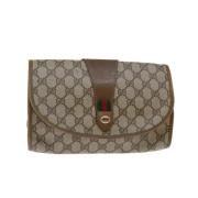 Pre-owned Canvas gucci-bags Gucci Vintage , Beige , Dames