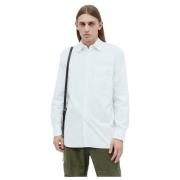 Klassiek Katoenen Overhemd met Zak Dries Van Noten , White , Heren