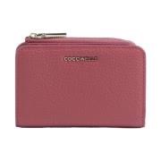 Leren portemonnee met ritssluiting Coccinelle , Pink , Dames