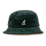 Cord Bucket Hat met fluweel Kangol , Green , Heren