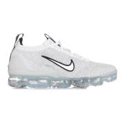 Vapormax 2021 Lage Sneaker Wit/Zwart/Zilver Nike , White , Dames