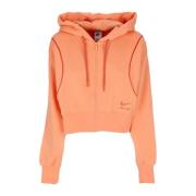 Air Fleece Zip Hoodie Nike , Orange , Dames