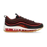 Air Max 97 Lage Sneaker Zwart/Rood/Wit Nike , Red , Heren