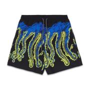 Beachwear Octopus , Black , Heren