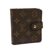 Pre-owned Coated canvas wallets Louis Vuitton Vintage , Brown , Dames