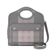 Pre-owned Fabric handbags Burberry Vintage , Gray , Dames