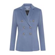 Kasjmier Double-Breasted Blazer Kiton , Blue , Dames