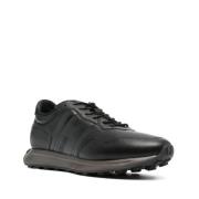 Veterschoenen van leer Hogan , Black , Heren