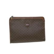 Pre-owned Clutch Celine Vintage , Brown , Dames