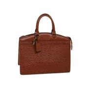 Pre-owned Leather handbags Louis Vuitton Vintage , Brown , Dames