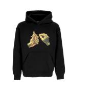 Zwarte Hoodie met Kangoeroezak Propaganda , Black , Heren