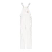 Canvas Bib Overall Dungarees Carhartt Wip , White , Heren