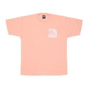 Klassieke Tee met Silkscreen Print Obey , Pink , Heren