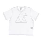 Witte Relax Tee met Triple Triangle HUF , White , Dames