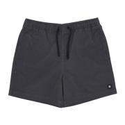 Zwarte Twill Korte Broek met Elastische Taille Element , Black , Heren