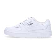 Witte Lage Top Sneaker Leren Rubberen Zool Fila , White , Heren