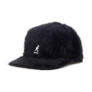 Faux Fur Flat Visor Cap Kangol , Black , Heren