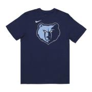 Memphis Grizzlies Logo Tee Nike , Blue , Heren