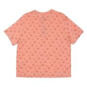 Sporty Boyfriend Tee All Over Print Nike , Pink , Heren