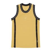 Premium Basketball Jersey Wheat Gold/White Nike , Yellow , Heren