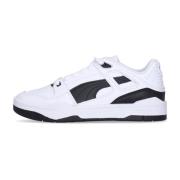 Lage Leren Sneaker Wit/Zwart Puma , White , Heren