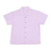 Orchid Petal Geweven Shirt Korte Mouw Obey , Purple , Heren