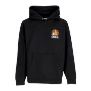 Zwarte Fleece Hoodie met Borduursel Obey , Black , Heren